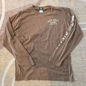 Roots Made in Canada Brown Graphic Long Sleeve (M)